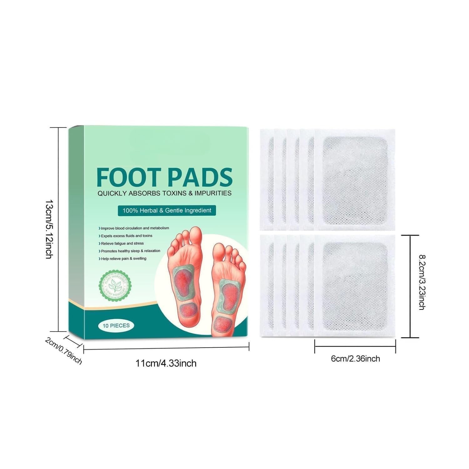 Foot Pad - 100% Herbal (10 Pieces) - Image 7